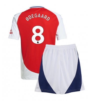 Arsenal Martin Odegaard #8 Hemmakläder Barn 2024-25 Kortärmad (+ Korta byxor)